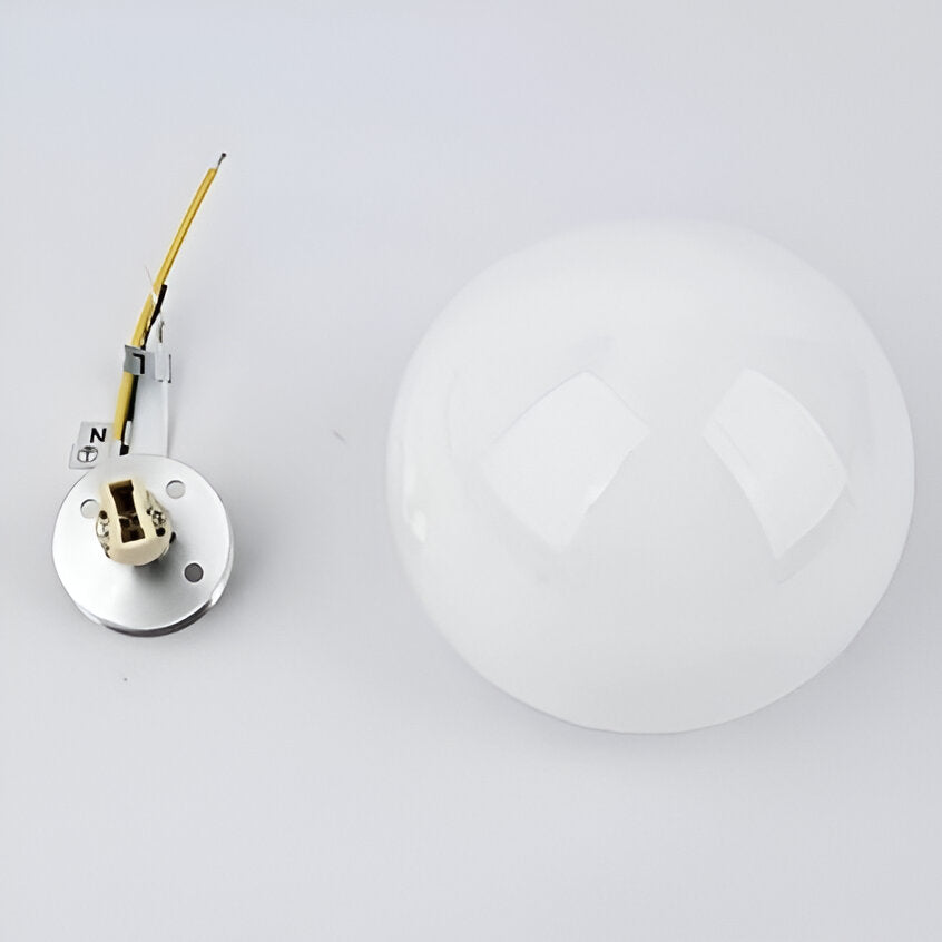 FROSTED GLOBE WALL LAMP