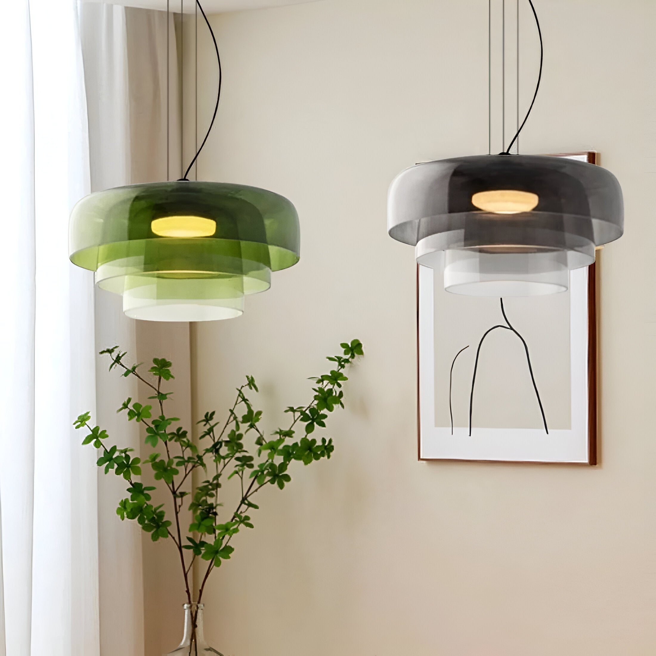 Nordic Celestial Glass Pendant Light