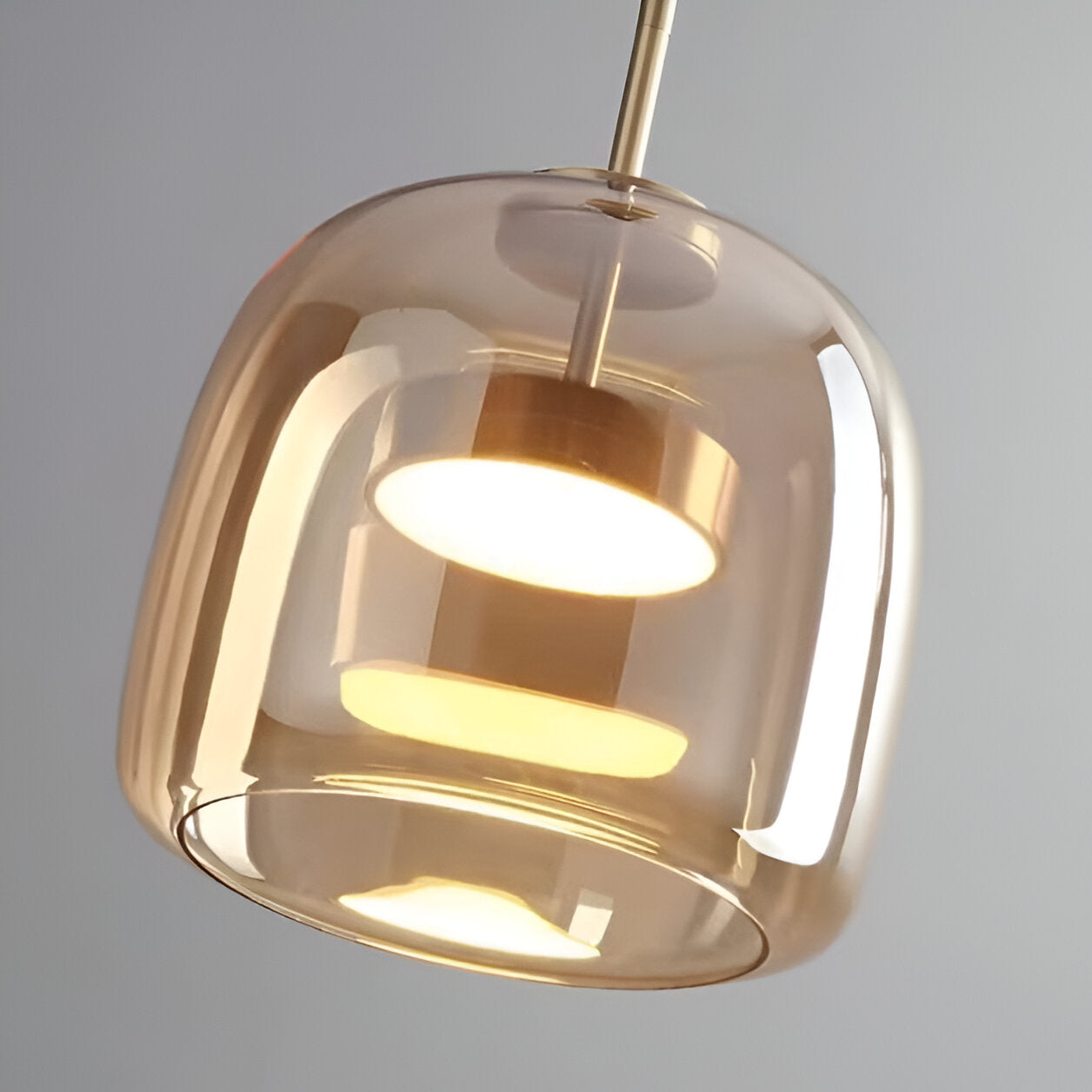 HAILIE AMBER GLASS PENDANT