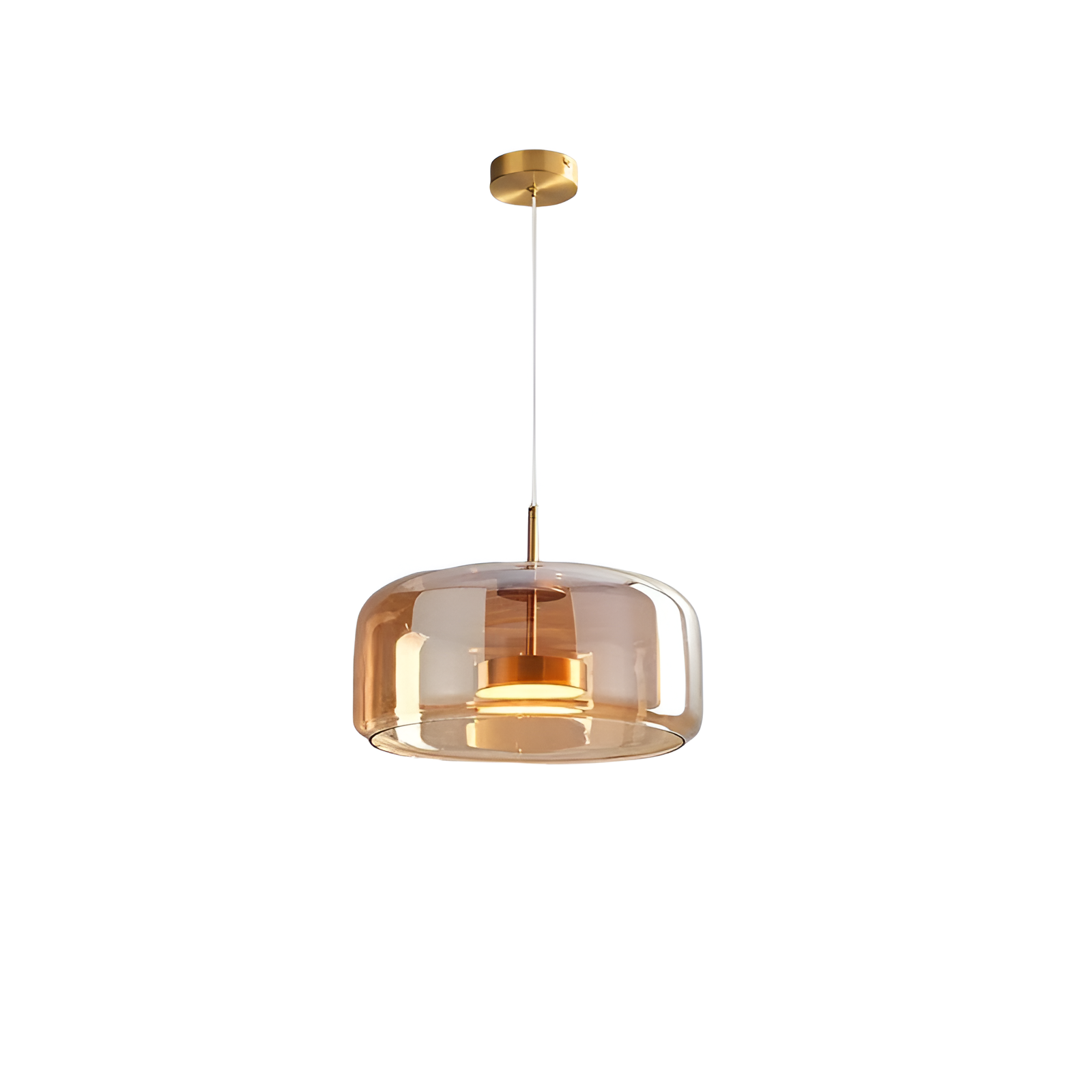 HAILIE AMBER GLASS PENDANT