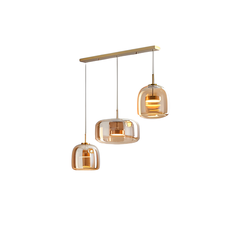 HAILIE AMBER GLASS PENDANT