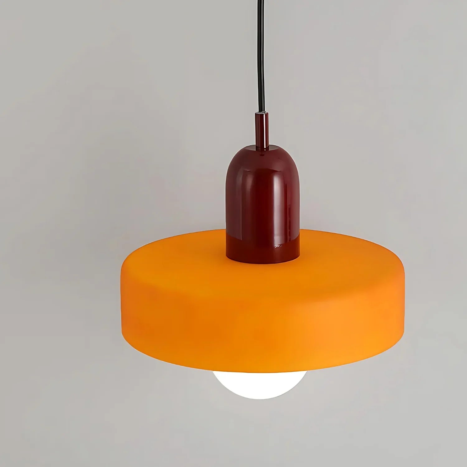 HALO WHITE SAUCER PENDANT