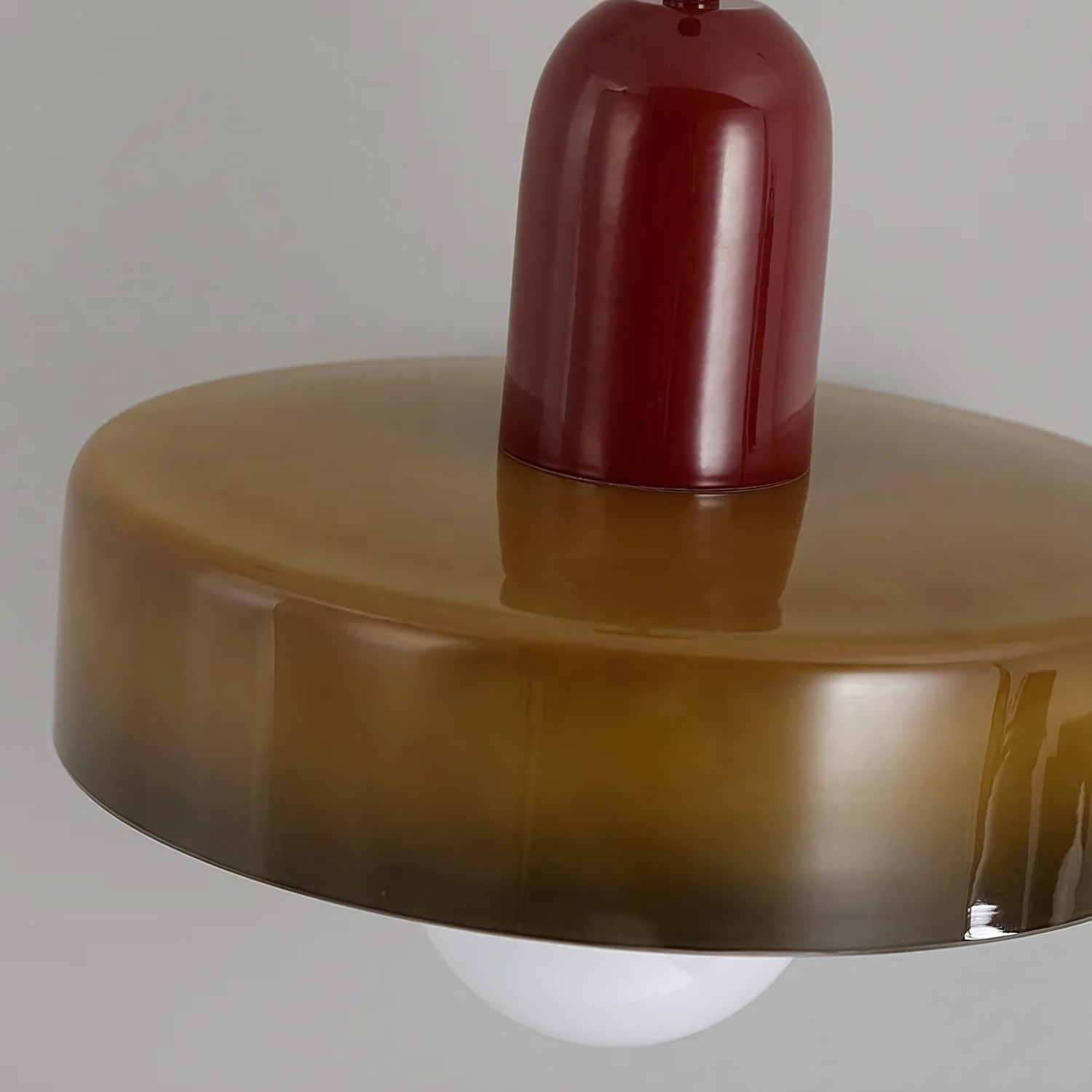 HALO WHITE SAUCER PENDANT