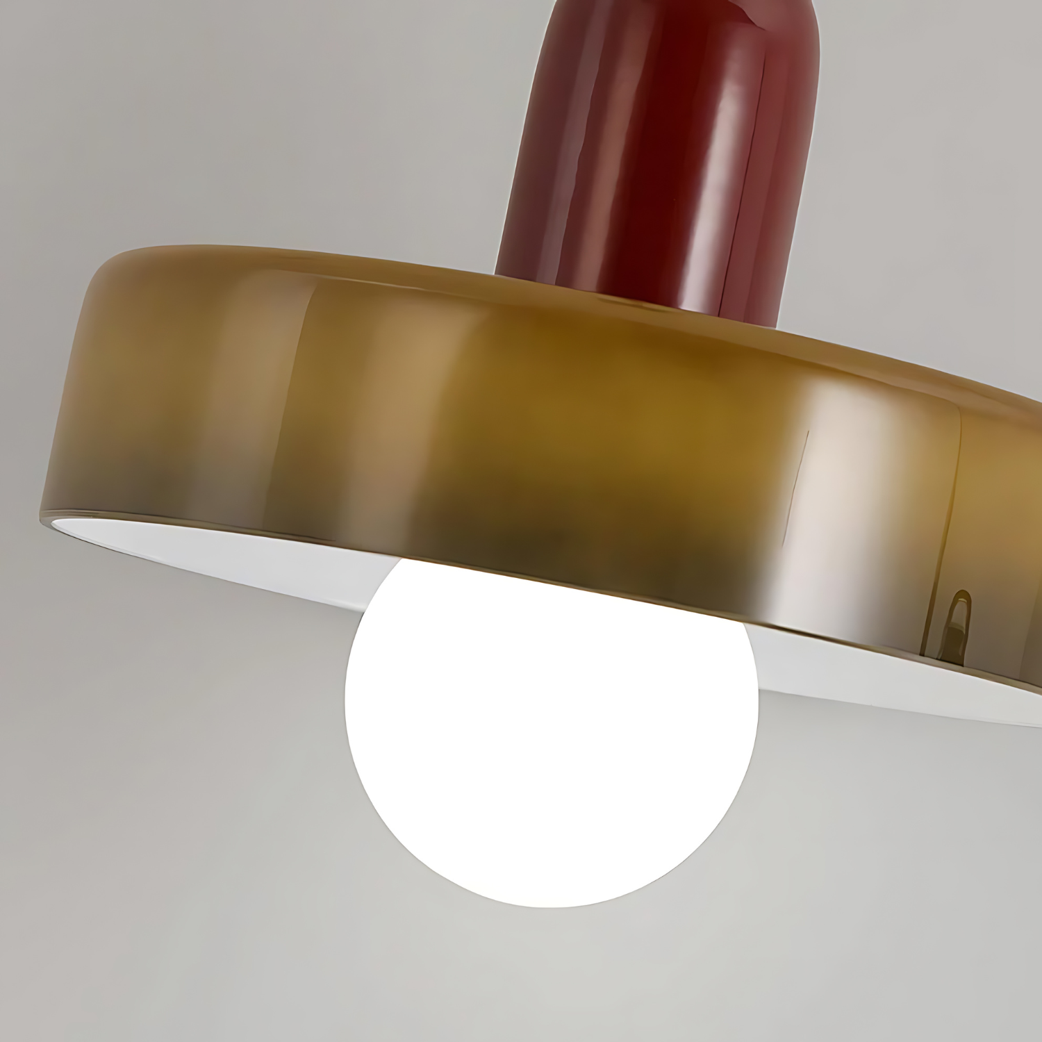 HALO WHITE SAUCER PENDANT