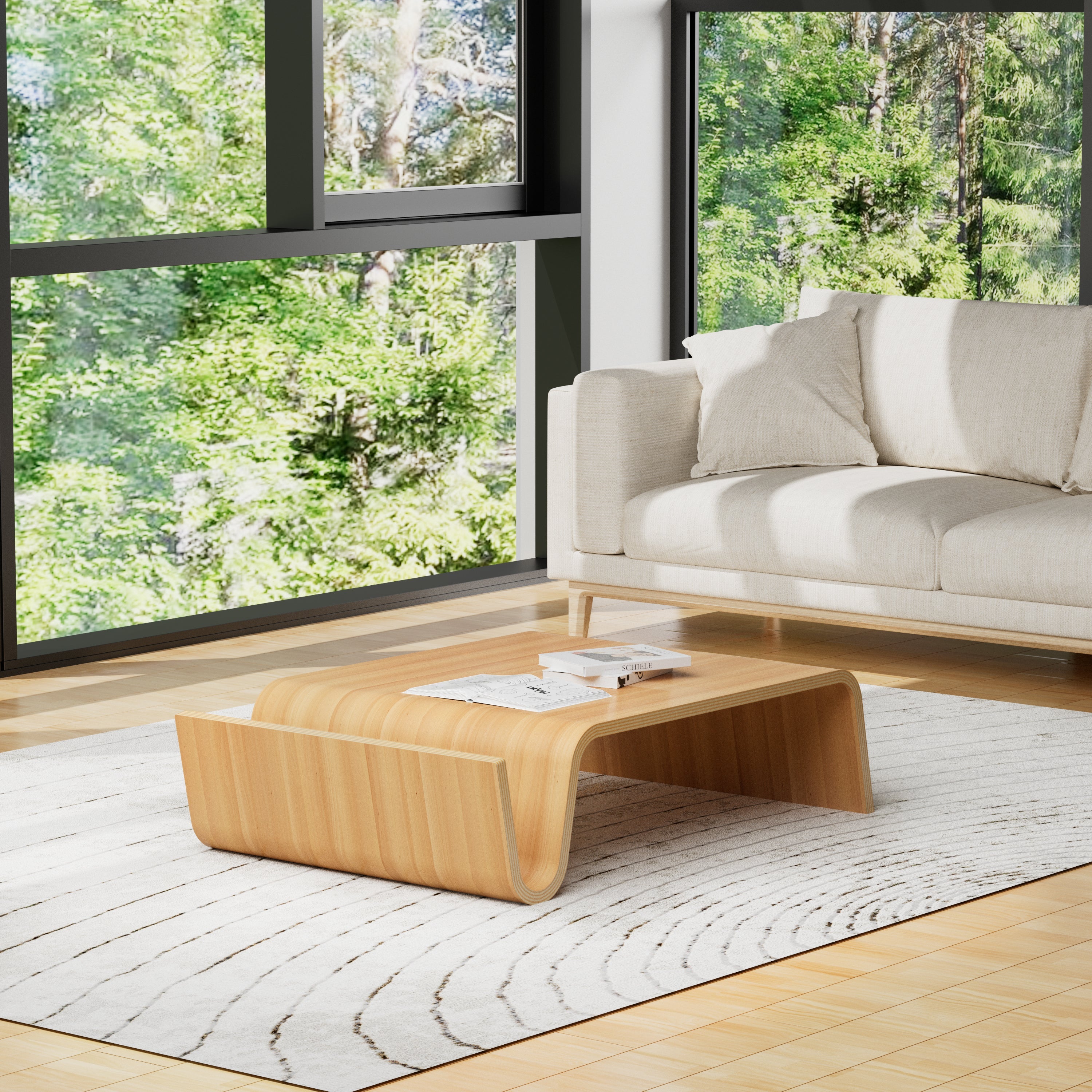 LIGHT OAK COFFEE TABLE