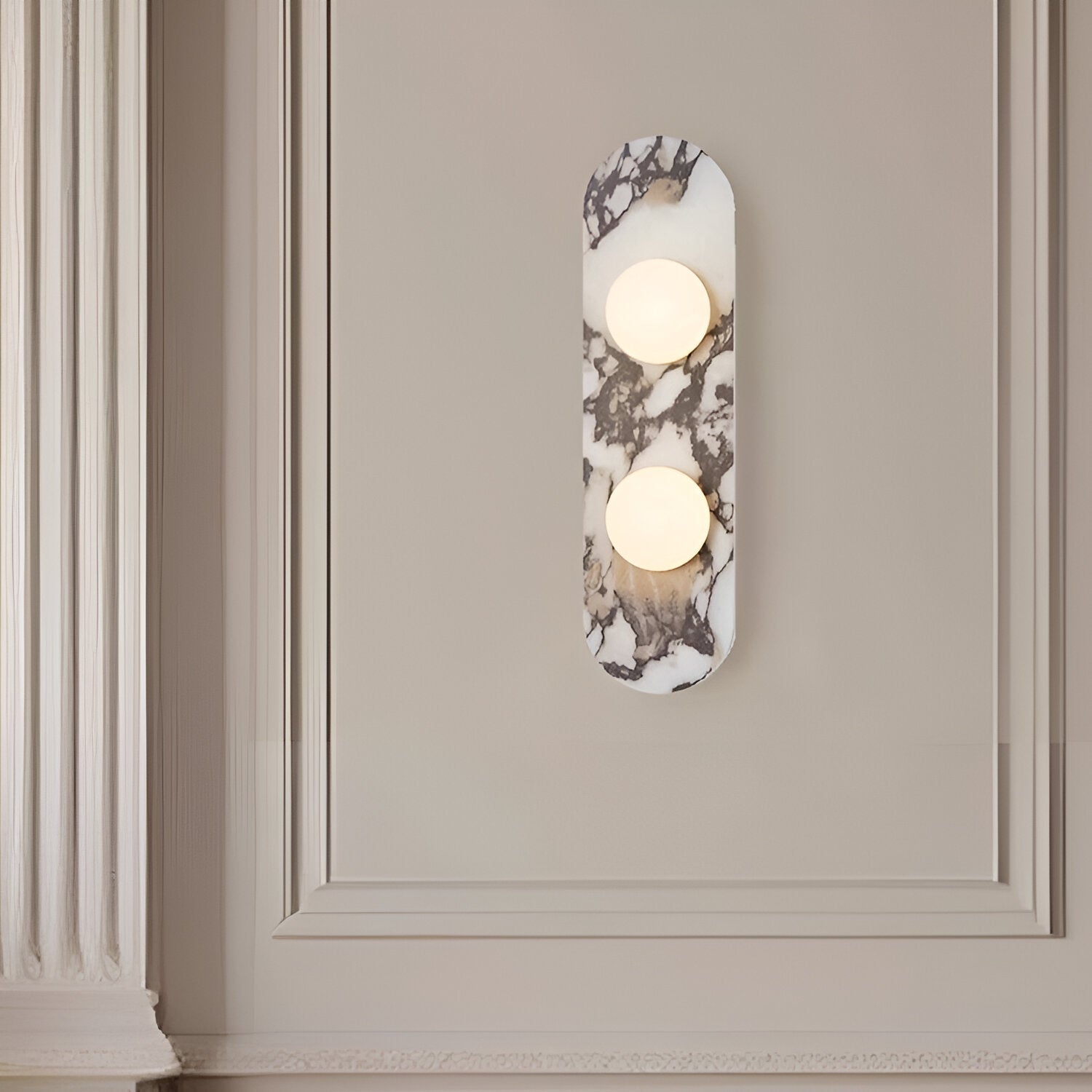 MARBLE PILL WALL LAMP