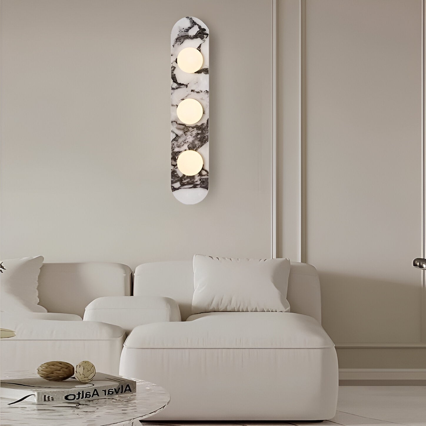 MARBLE PILL WALL LAMP