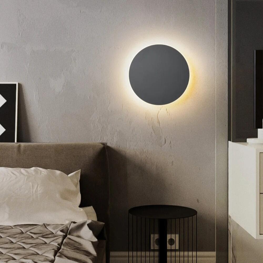 Modern Nordic Round Aluminum Minimalist LED Wall Light
