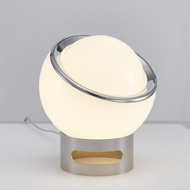 RETRO ORANGE ORB TABLE LAMP