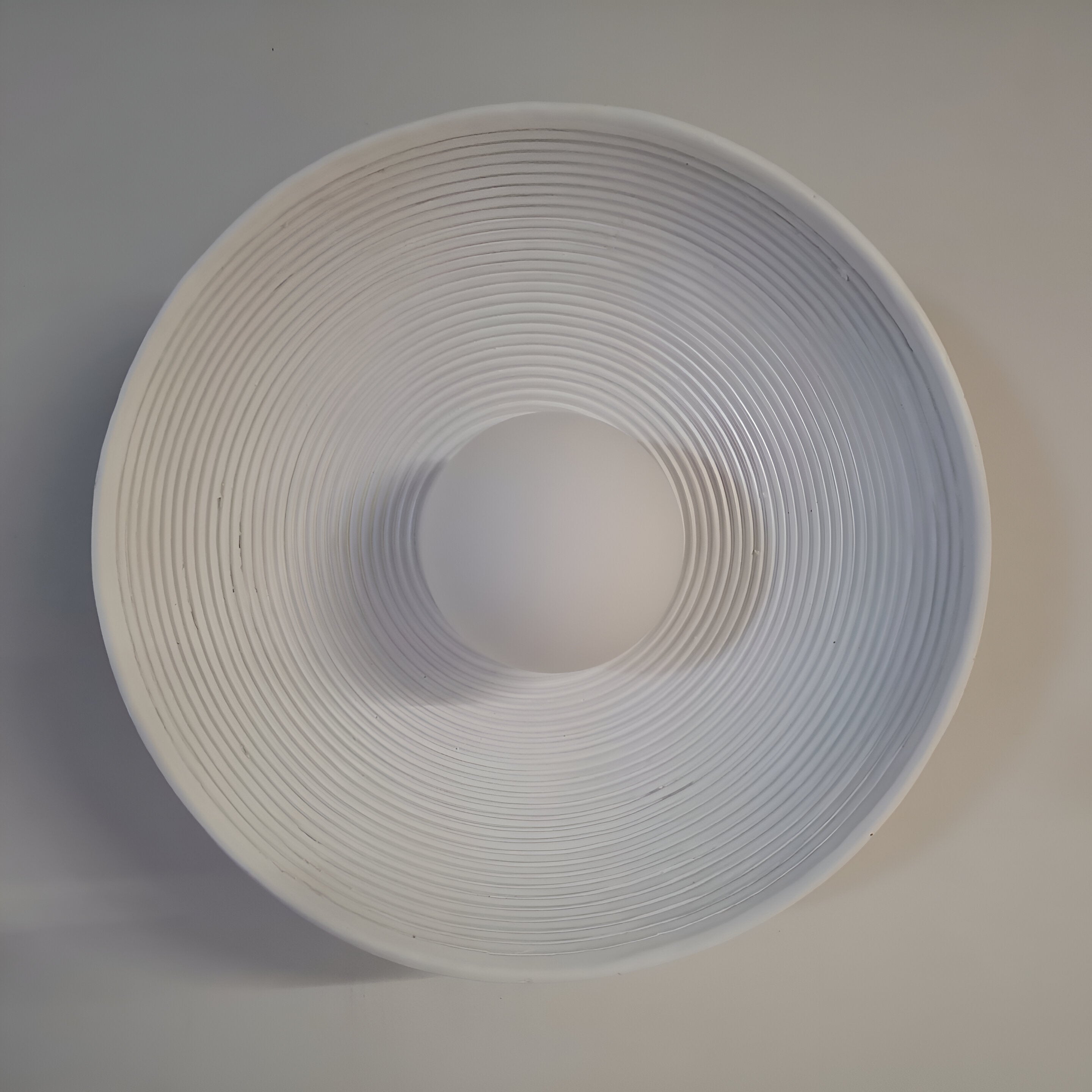 RIDGED BRONZE DISC LAMP