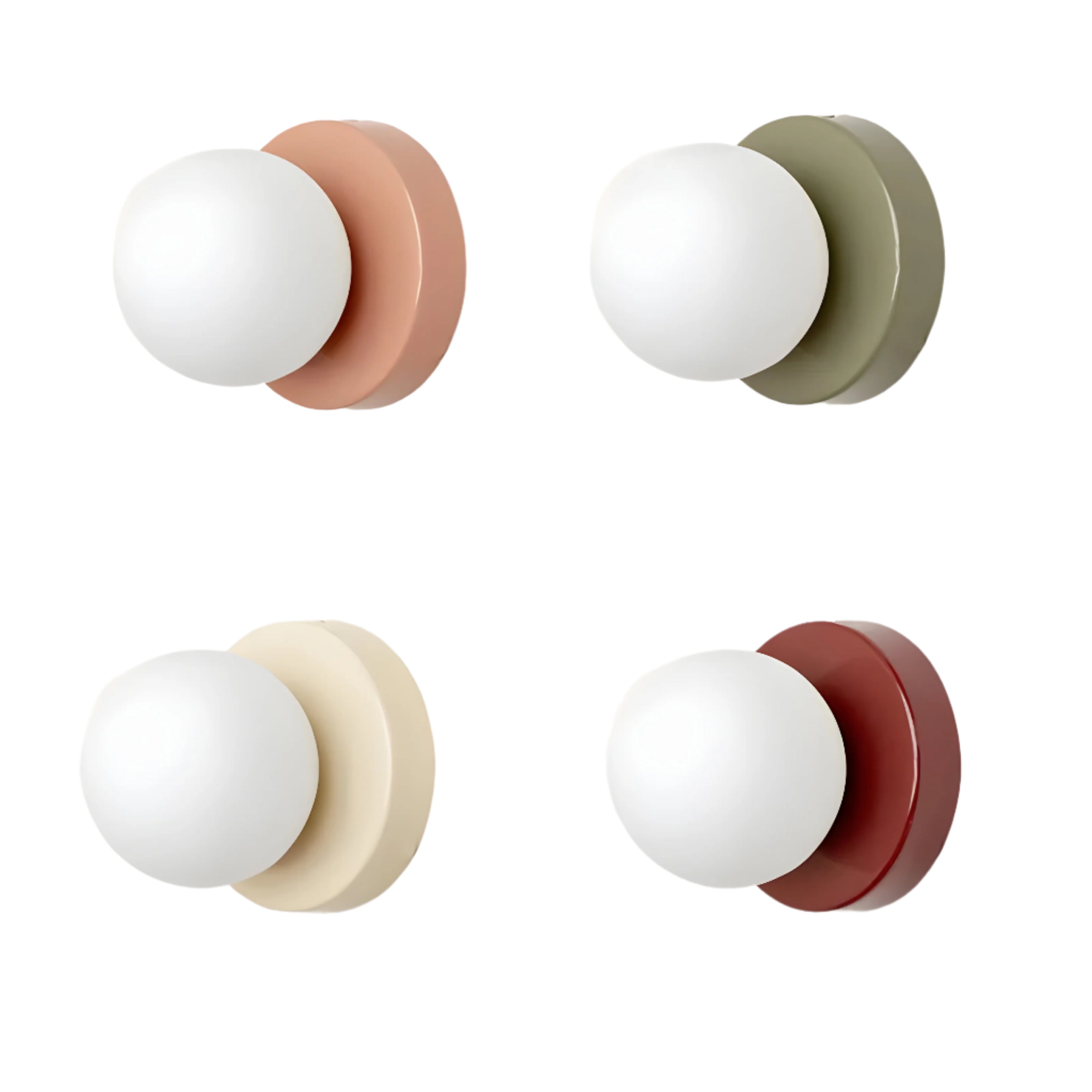 Nordic Rounded Minimalist LED Iron Wall Light