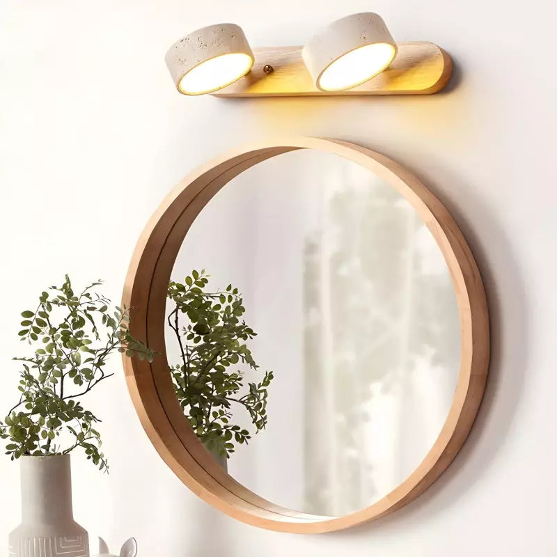 Travertine LED Mirror Wall Light