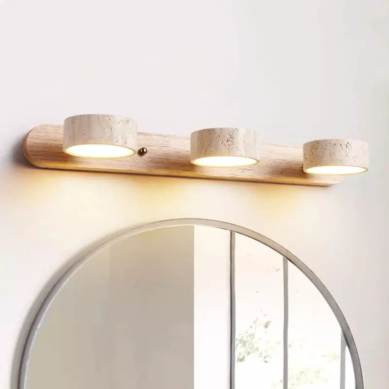 Travertine LED Mirror Wall Light