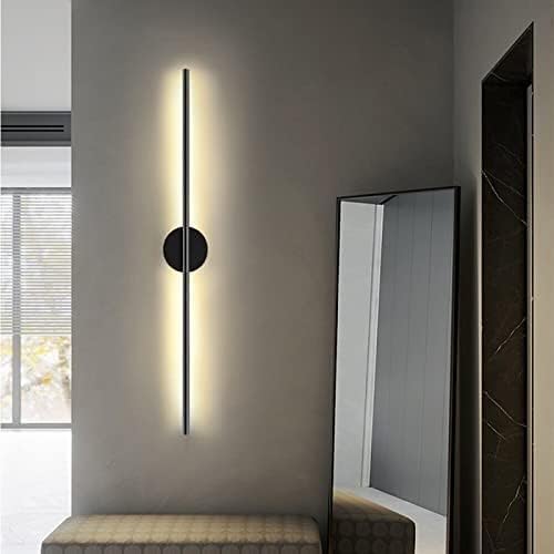 SLIM BLACK BAR WALL LAMP