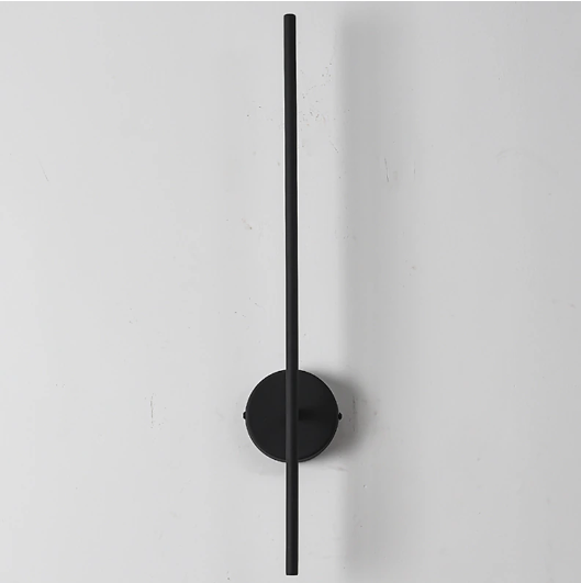 SLIM BLACK BAR WALL LAMP