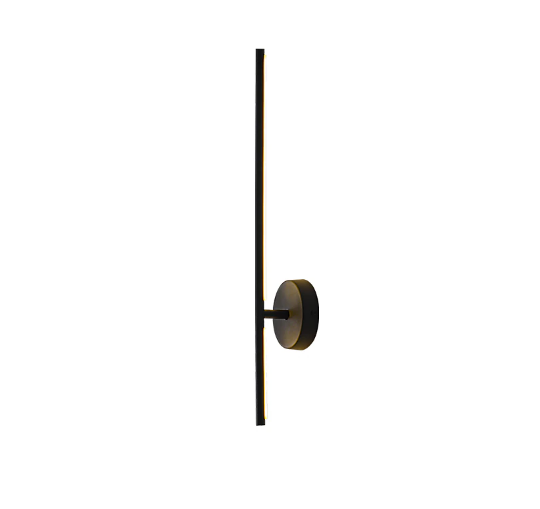 SLIM BLACK BAR WALL LAMP