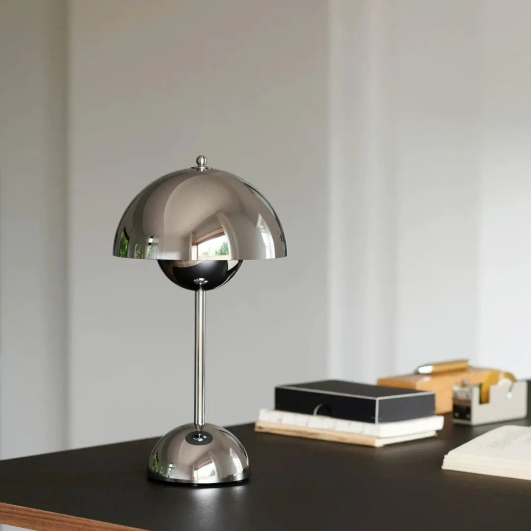 TAUPE DOME TABLE LAMP