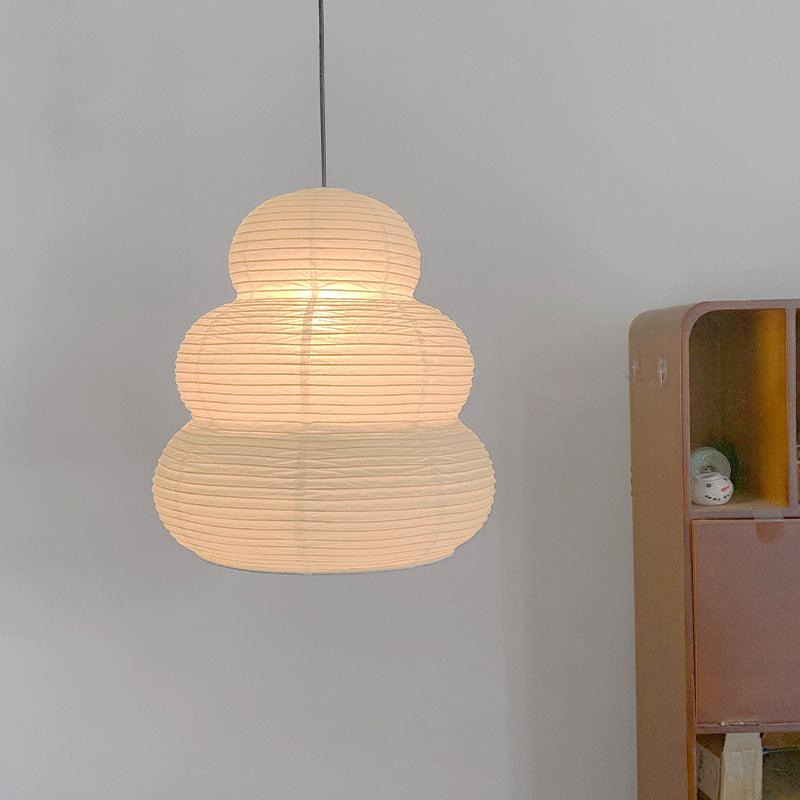 TIERED WASHI GOURD PENDANT