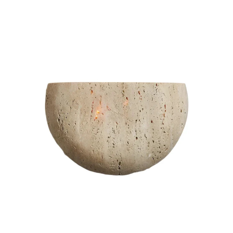 TRAVERTINE ARCH WALL LAMP