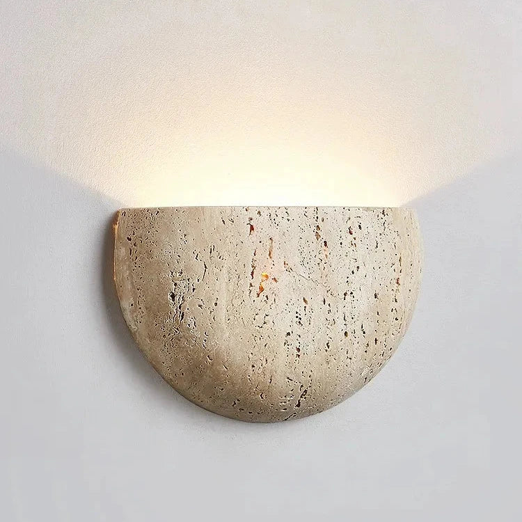 TRAVERTINE ARCH WALL LAMP