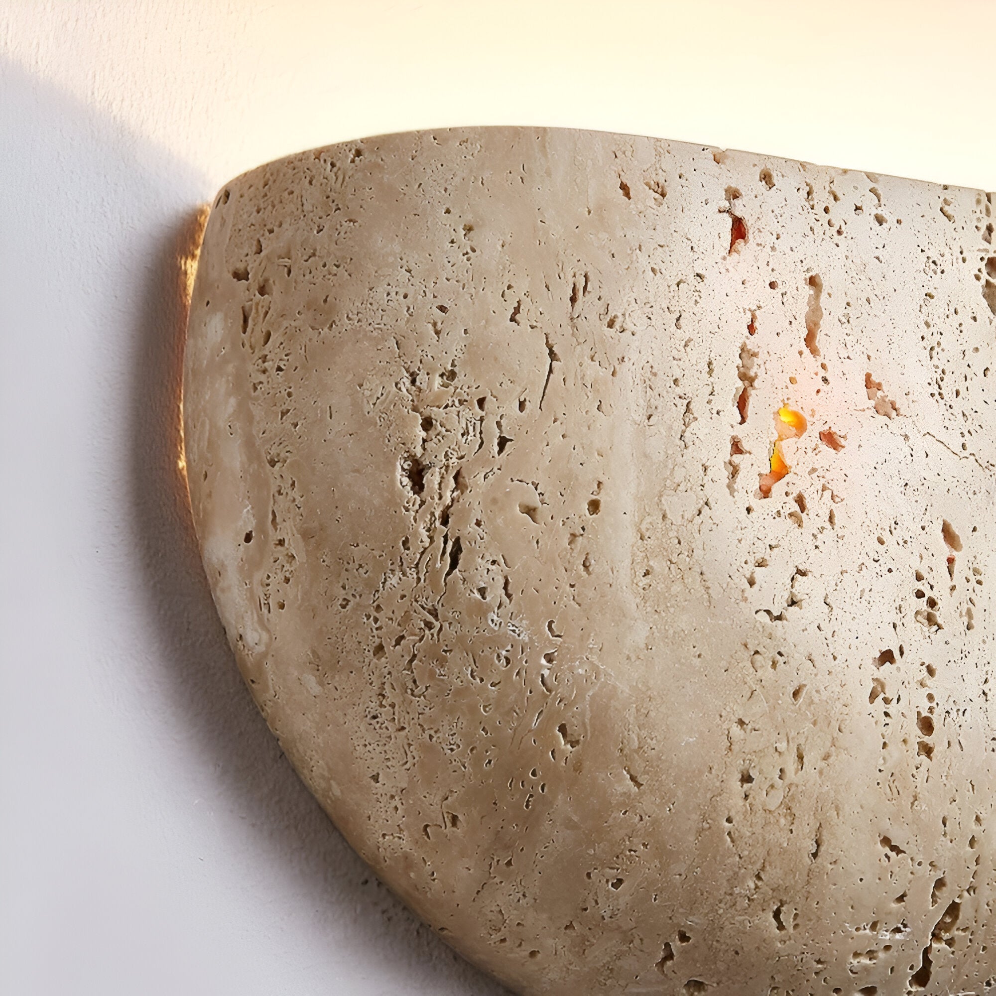 TRAVERTINE ARCH WALL LAMP