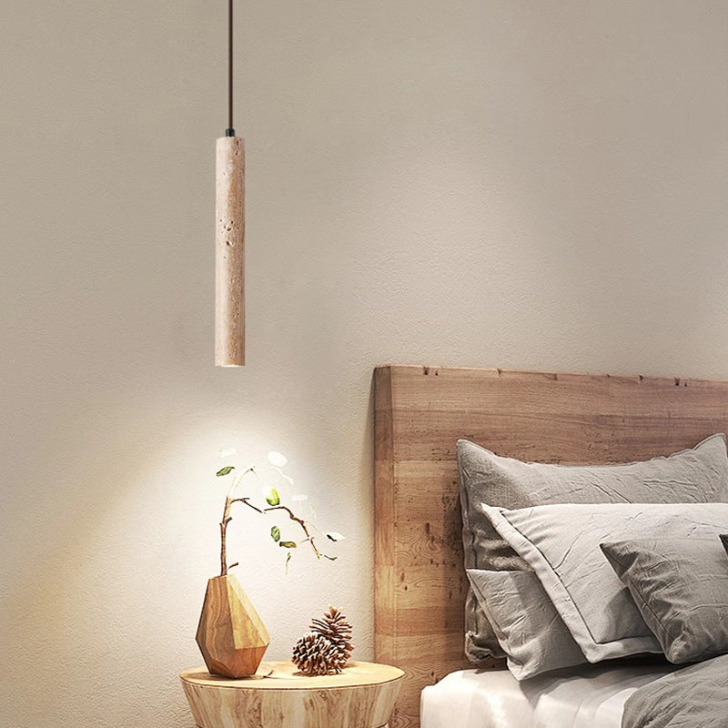 Travertine Minimalist Long Line Ceiling Light