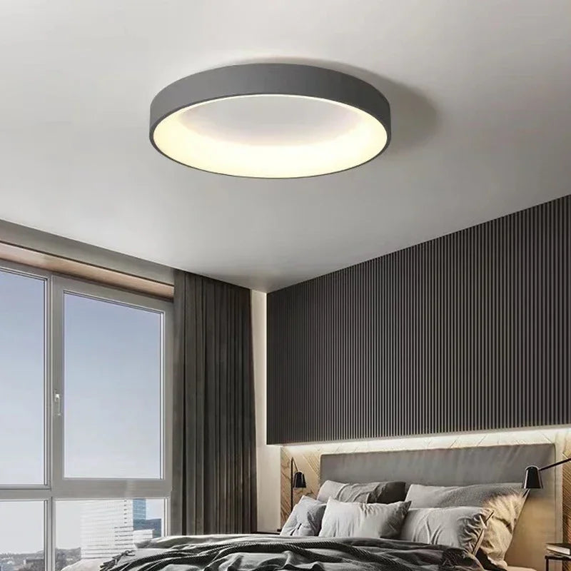 WHITE DRUM CEILING LAMP