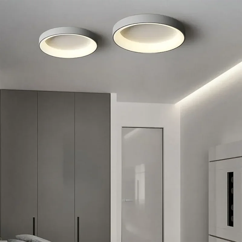 WHITE DRUM CEILING LAMP
