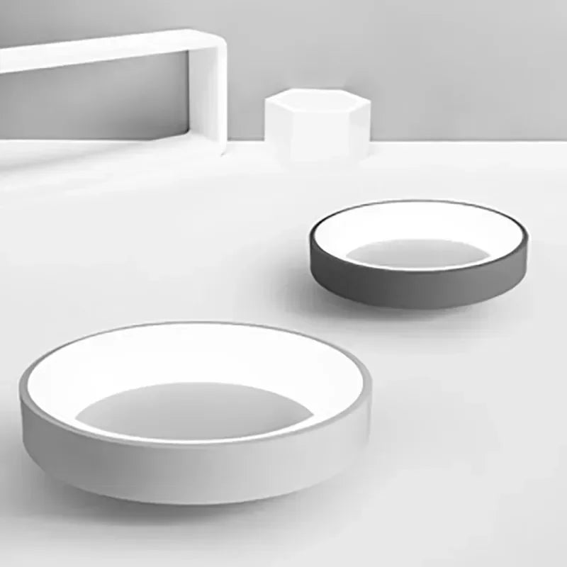WHITE DRUM CEILING LAMP