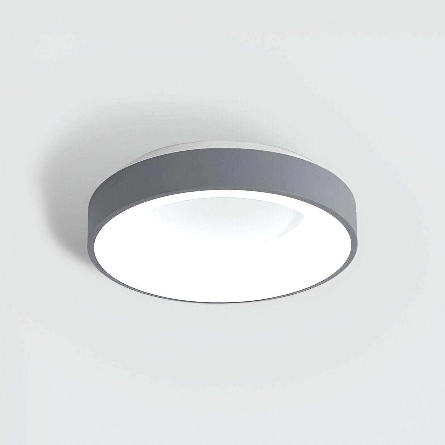 WHITE DRUM CEILING LAMP