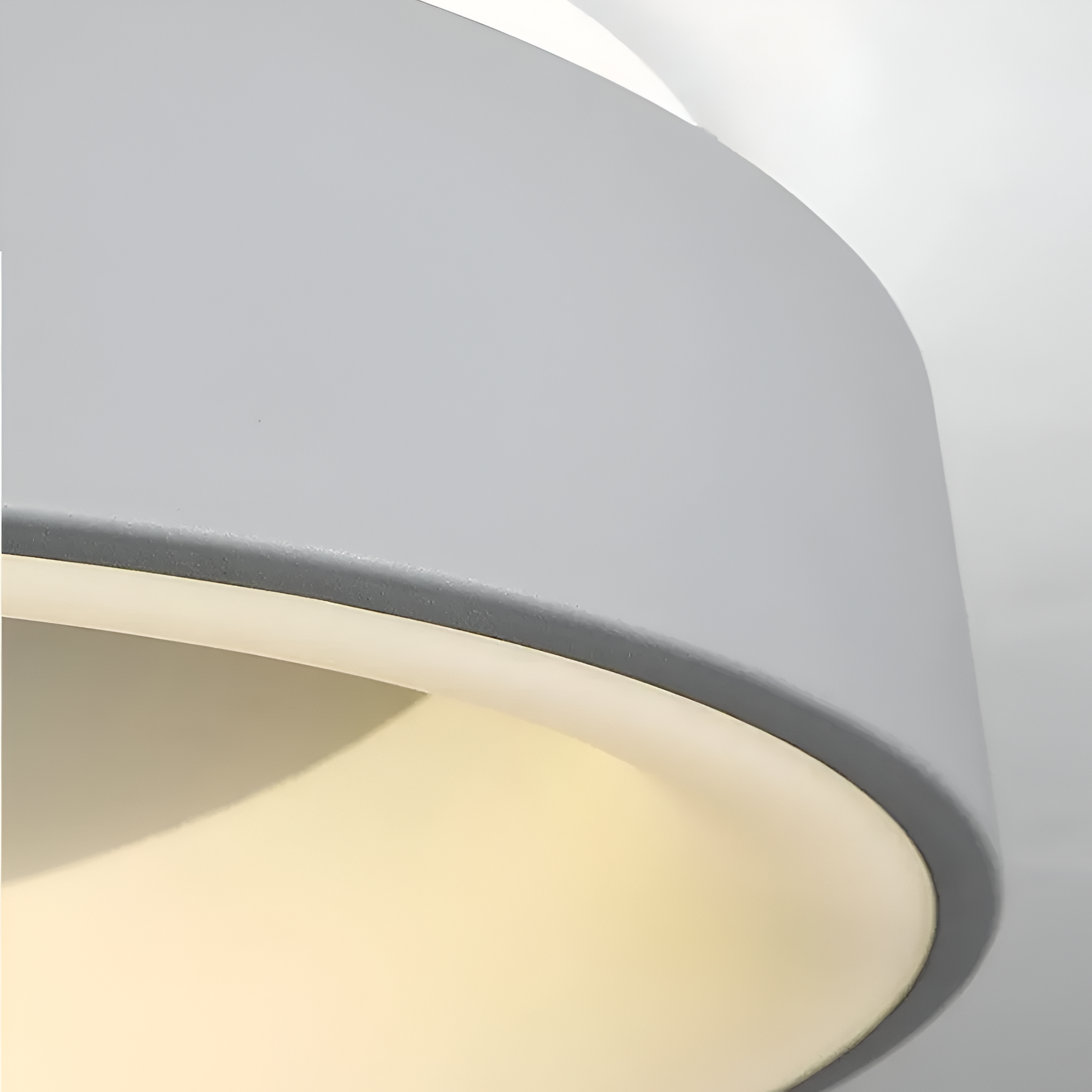 WHITE DRUM CEILING LAMP