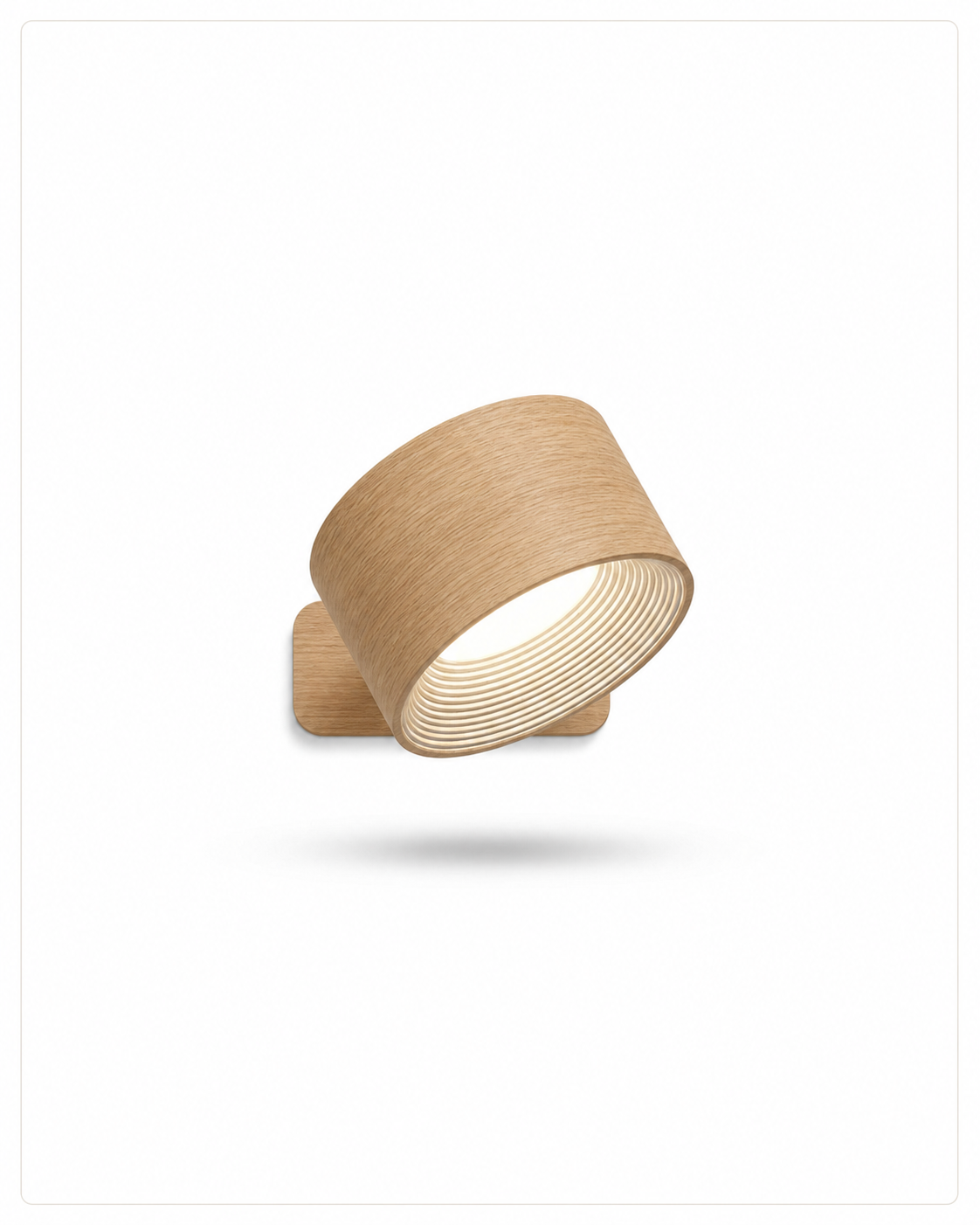 Wireless Magnetic Wall Lamp in Wood