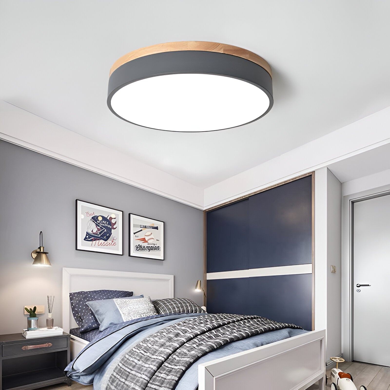 WOOD BAND CEILING LAMP