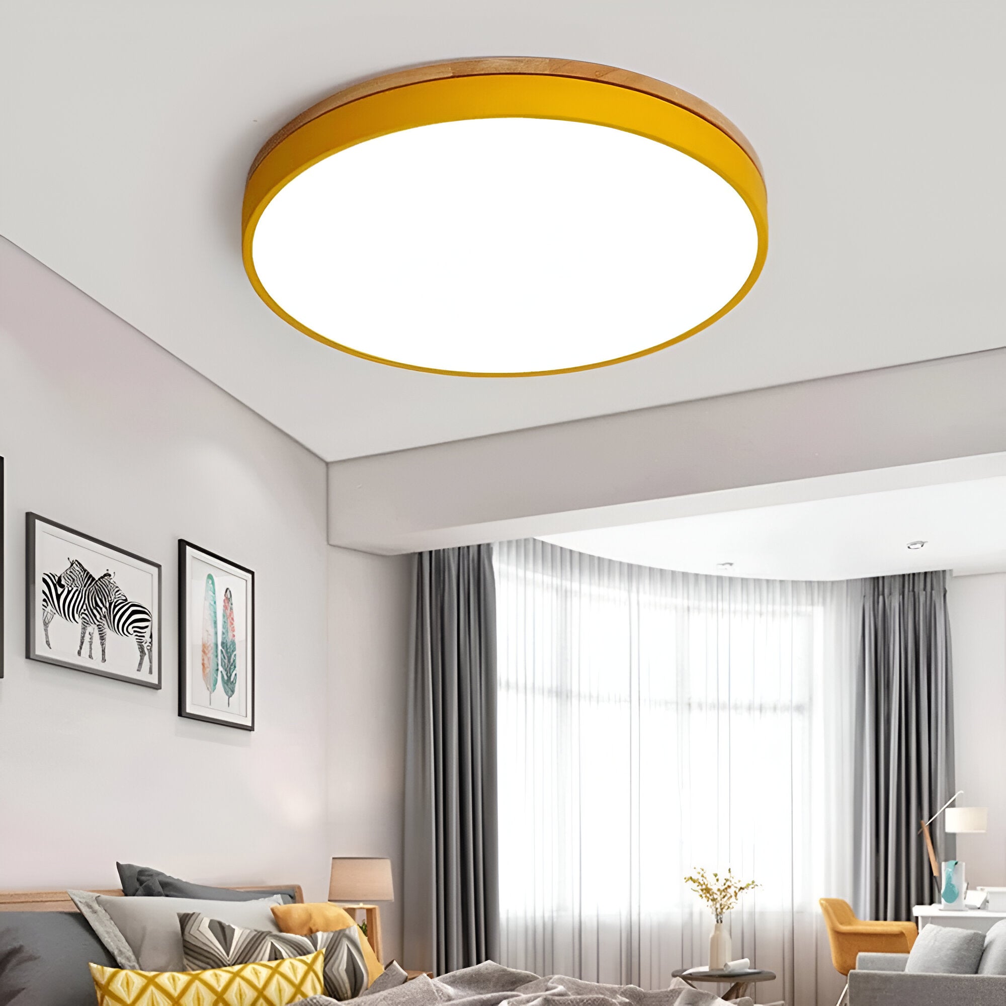 WOOD BAND CEILING LAMP