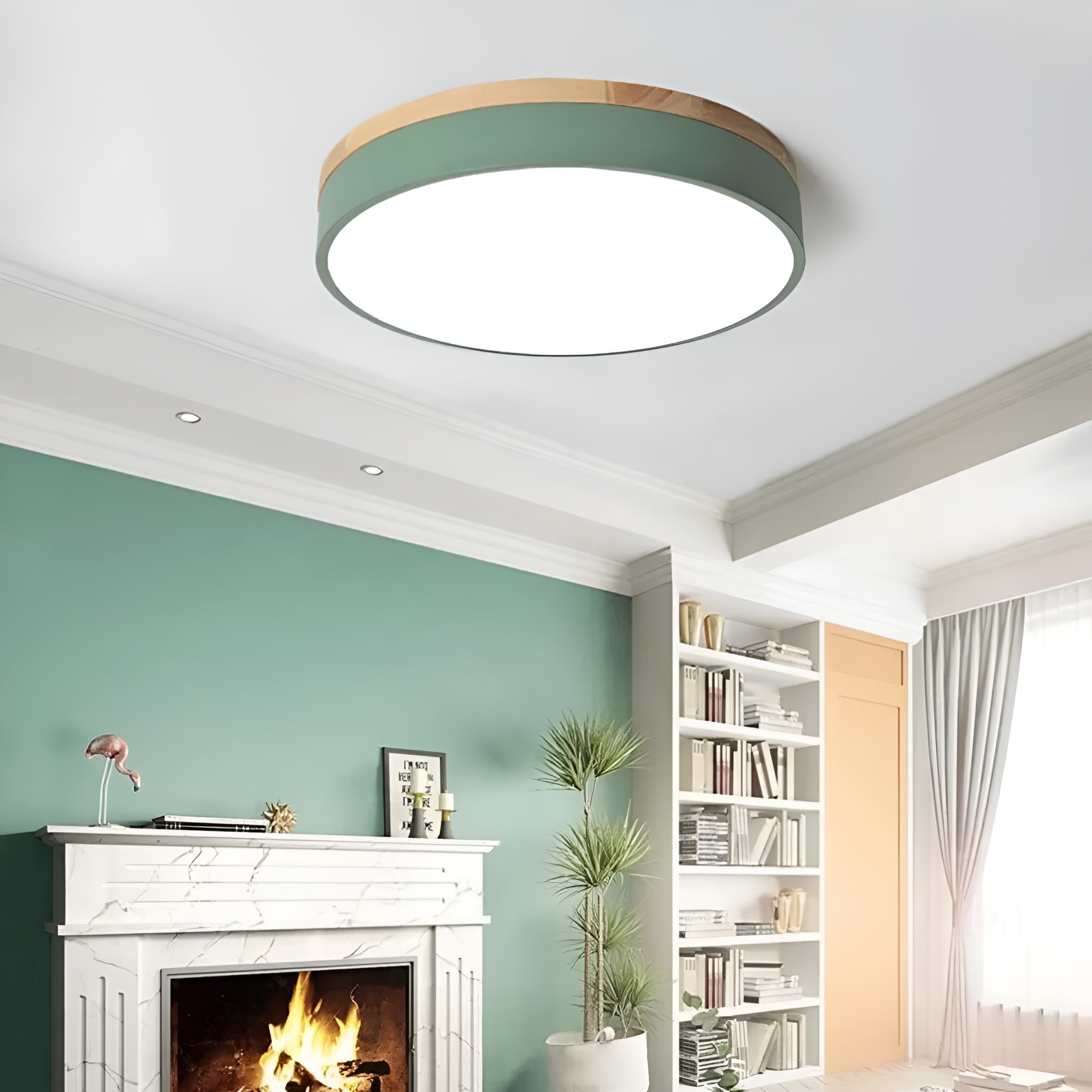 WOOD BAND CEILING LAMP