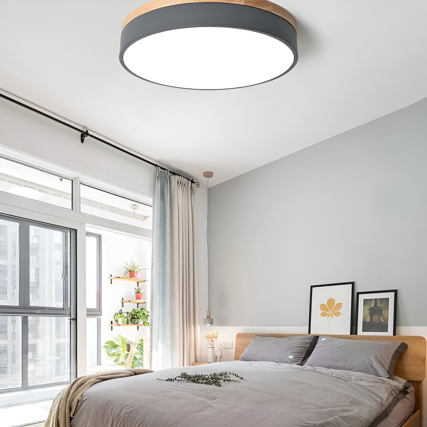 WOOD BAND CEILING LAMP