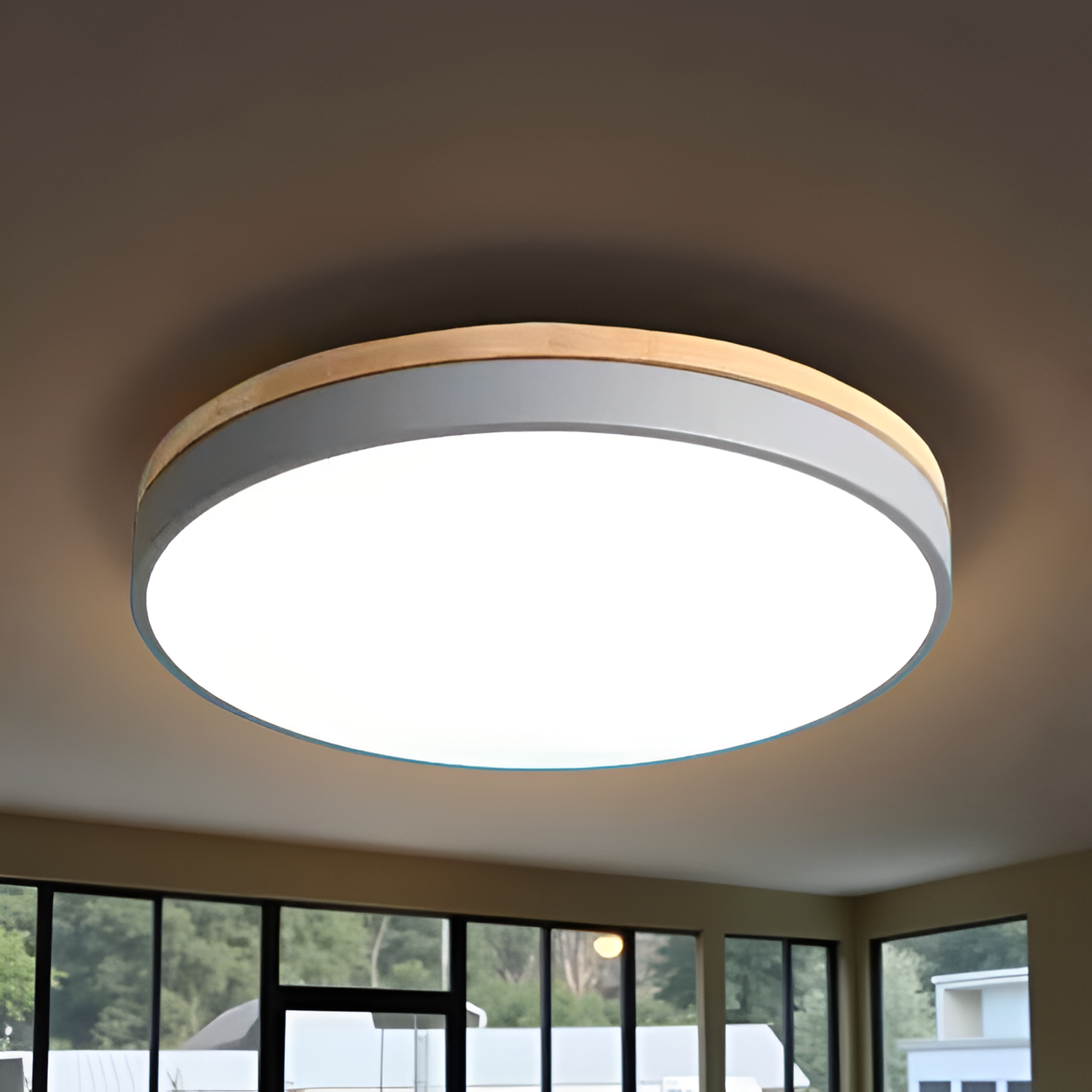 WOOD BAND CEILING LAMP