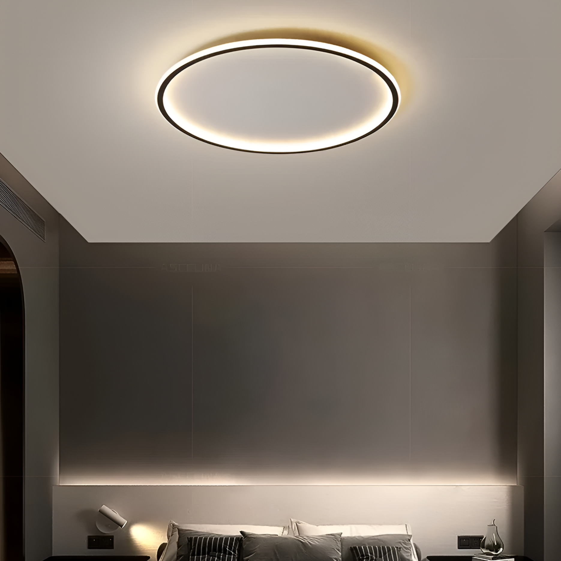 WOOD RIM LED CEILING LAMP
